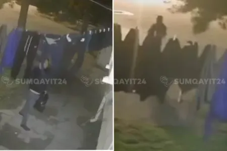 Sumqayıtda qəribə oğurluq baş verib - VİDEO