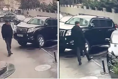 Bakıda bu şəxs maşını qəsdən cızdı - VİDEO