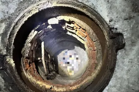 Kanalizasiyadan insan skeleti tapılıb