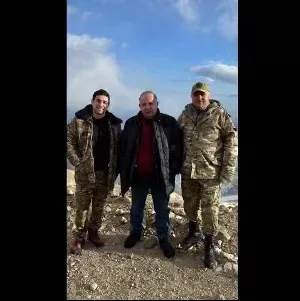 Koçaryan və Sarkisyan Ohanyan postunda ordumuzu izlədi - FOTOLAR