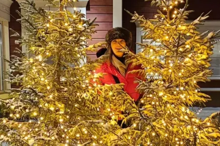 Xalq artisti Laplandiyada - FOTO