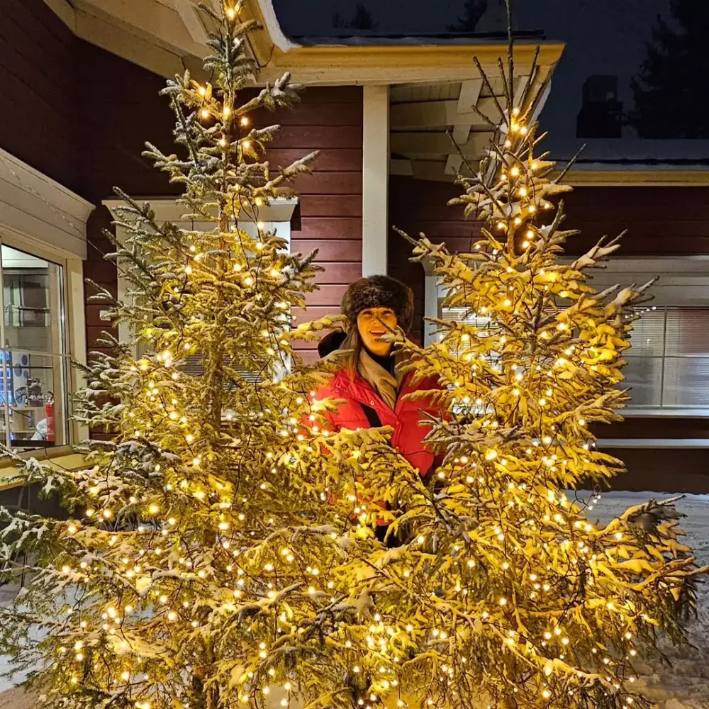 Xalq artisti Laplandiyada - FOTO