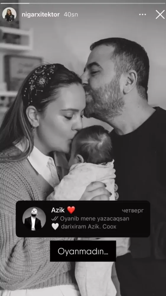 “Oyanmadın” - Azərin xanımı