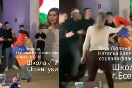 Rus müəllimlərdən erməni bayrağına QADAĞA