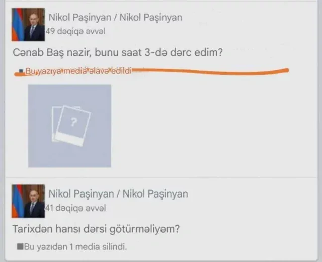 Köməkçisi Paşinyanı biabır etdi - Foto