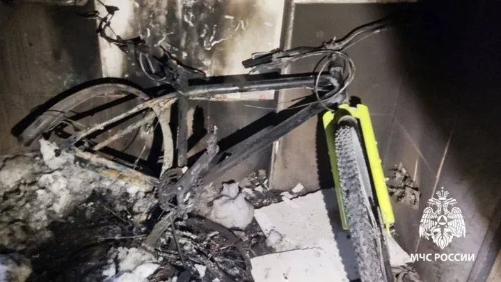 Elektriklə işləyən velosiped yanğına səbəb oldu - FOTO