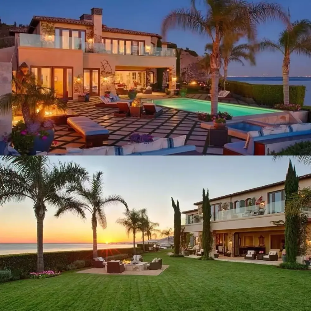 Hadidlərin 28 milyonluq villası yandı - Fotolar