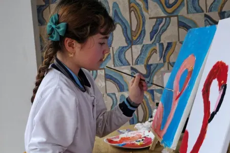 Leyla Əliyevanın təşəbbüsü ilə uşaqlara ustad dərsləri keçirildi - FOTOLAR