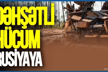 Rusiyaya DƏHŞƏTLİ HÜCUM: Neft anbarı - PARTLADILDI