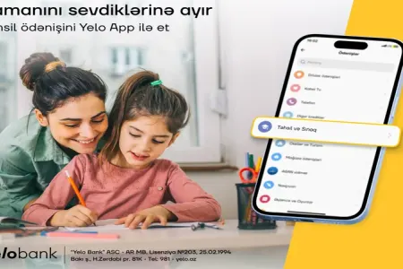 Təhsil ödənişləri Yelo App ilə daha rahatdır