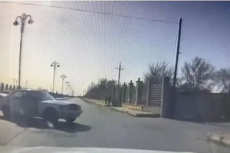 Polis maşınının iki nəfəri öldürdüyü qəza - Anbaan video