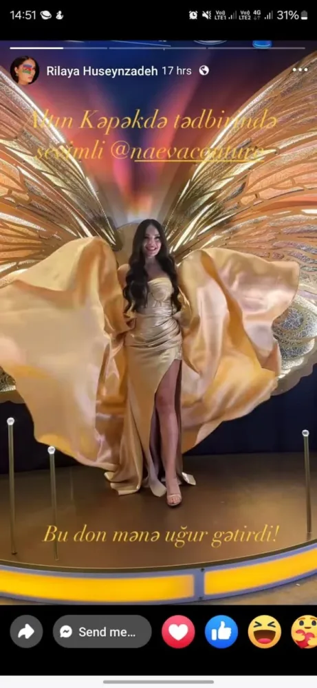 Azərbaycan dilində danışa bilməyən müğənni bu dəfə mükafatın adını səhv - YAZDI – FOTO