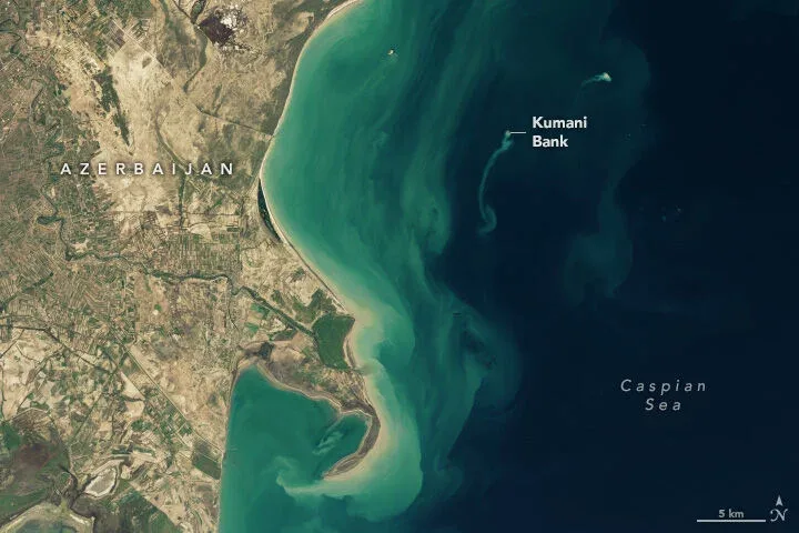 NASA Xəzərdəki "xəyal adası"nın SİRRİNİ AÇDI - YENİ FOTOLAR