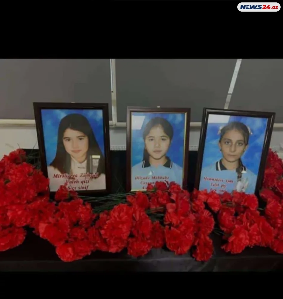 İmişlidəki qəzada ölən məktəblilərin FOTOsu