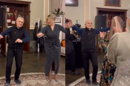 Alim Qasımov nəvəsinin nişanında rəqsi ilə diqqət çəkdi - Video