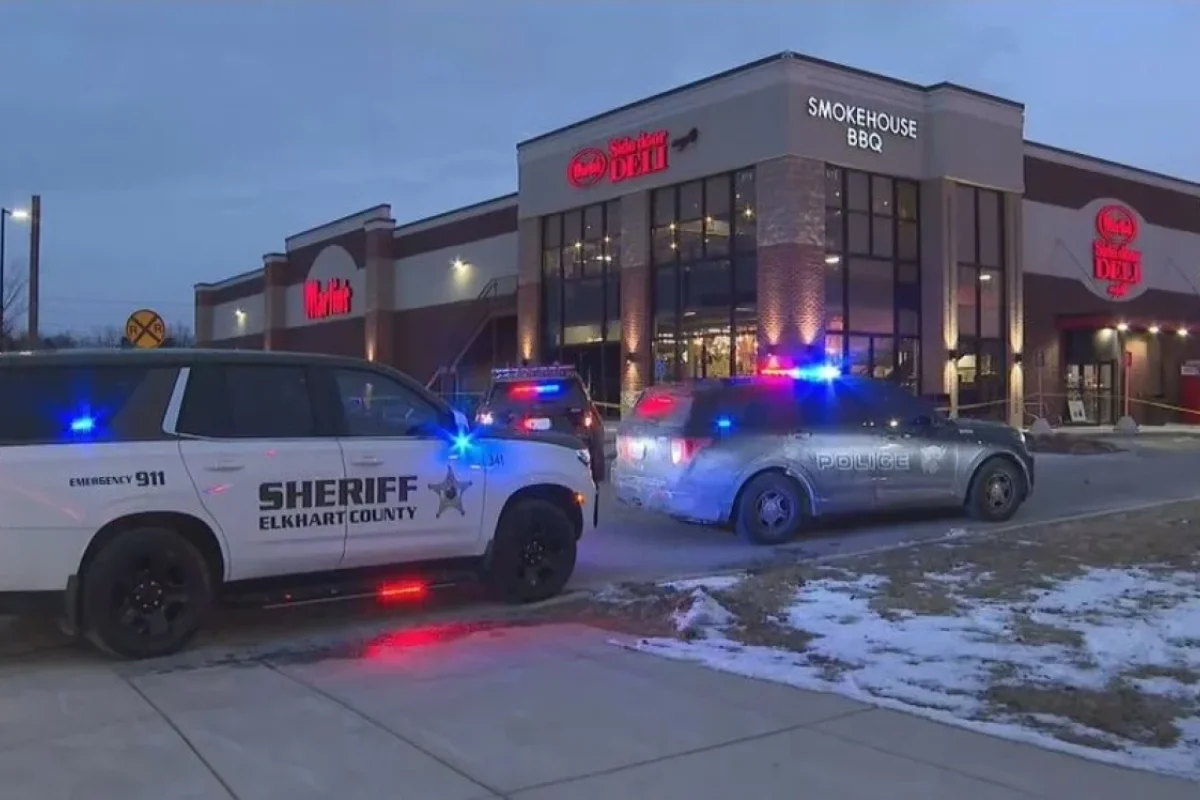 Supermarketdə atəş açıldı: - Ölənlər var