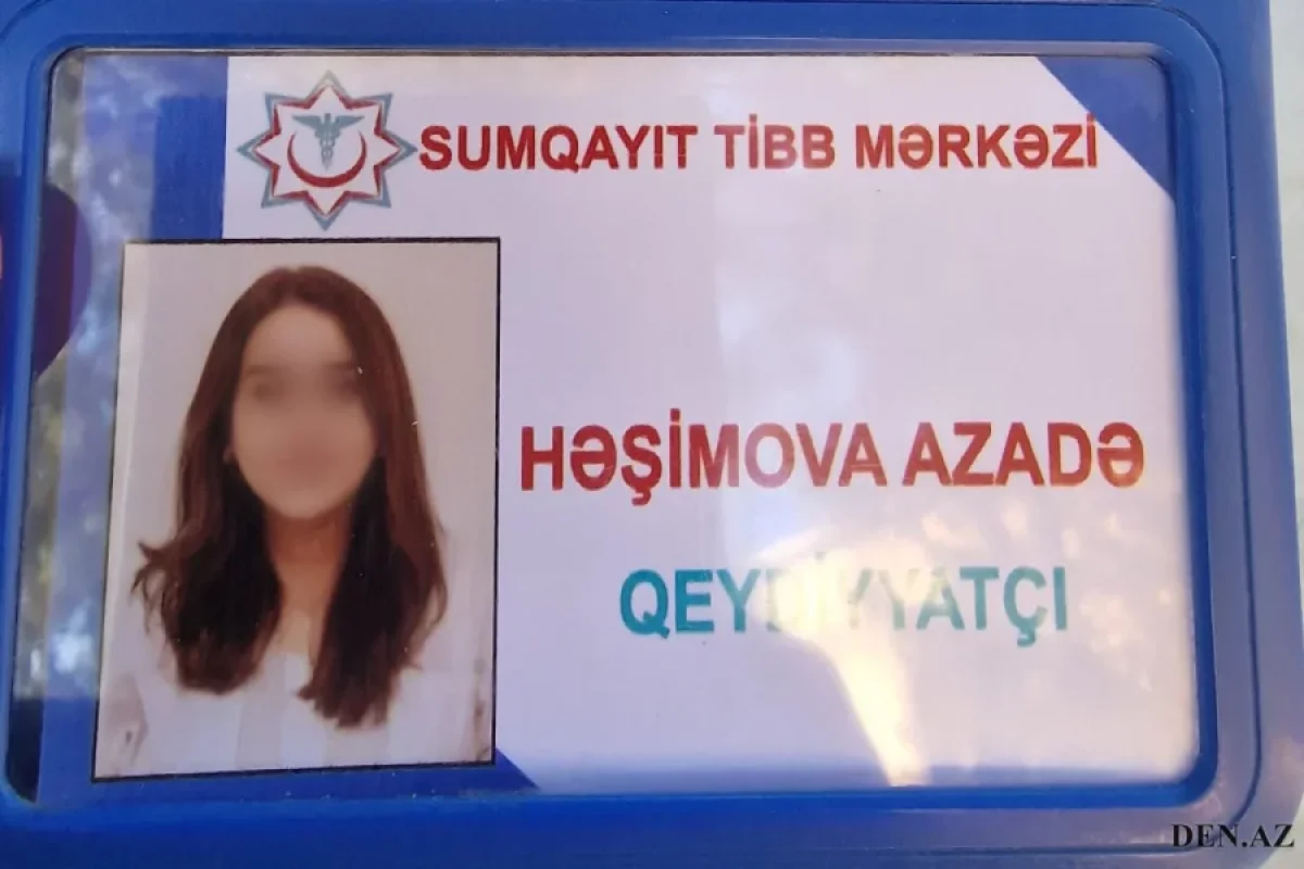 Sumqayıtda şəhid qızını xəstəxanaya təmizlikçi kimi işə götürüb qeydiyyatçı olaraq işlədirlər? - RƏSMİ AÇIQLAMA