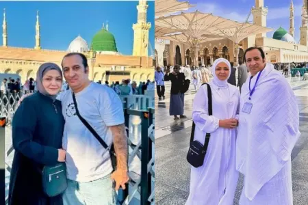 Xalq artisti xanımı ilə Həcc ziyarətində