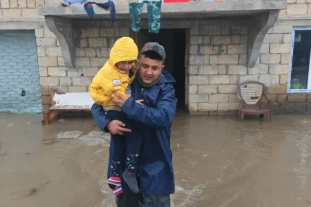 Lənkəranda kəndləri su basdı - FOTO
