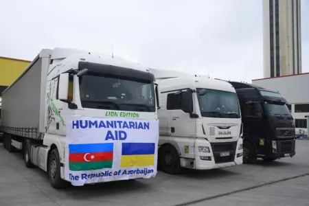 Azərbaycandan Ukraynaya növbəti humanitar yardım göndərildi