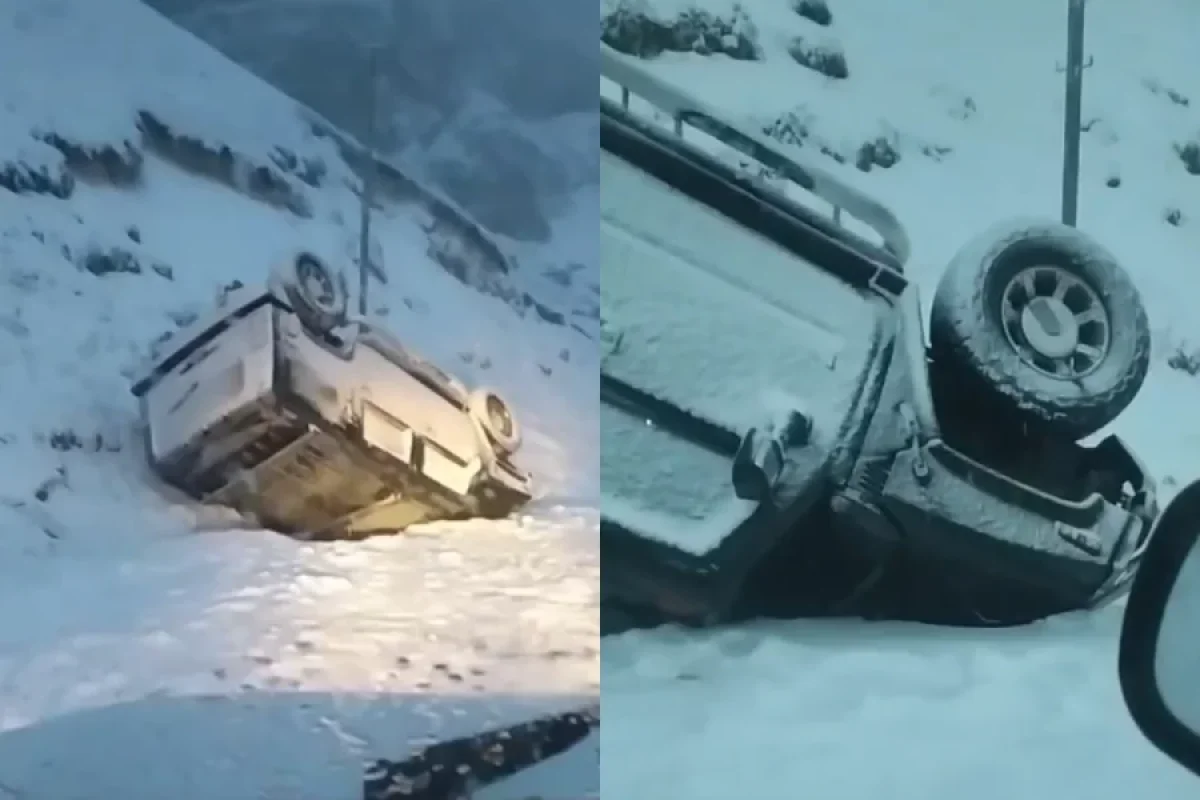 Şahdağda qar fəlakəti: - "Hummer" aşdı - sürücü və həyat yoldaşı
