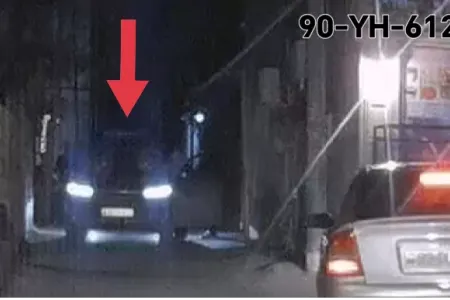 Qonaq gəldiyi evin qarşısında yolu kəsən sürücüdən ağlasığmaz hərəkət - ViDEO