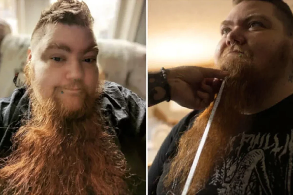 Qadın uzun bığına görə REKORDÇUDUR - FOTOlar