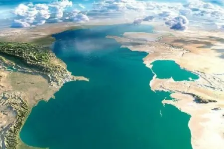 Xəzər al-qırmızıya boyandı – FOTO