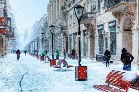 Bakının ən uzunmüddətli soyuq dövrü başlayır - 5 gün qar yağacaq
