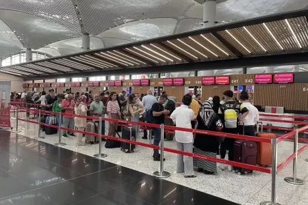 İstanbul hava limanında biabırçılıq - ANBAAN VİDEO