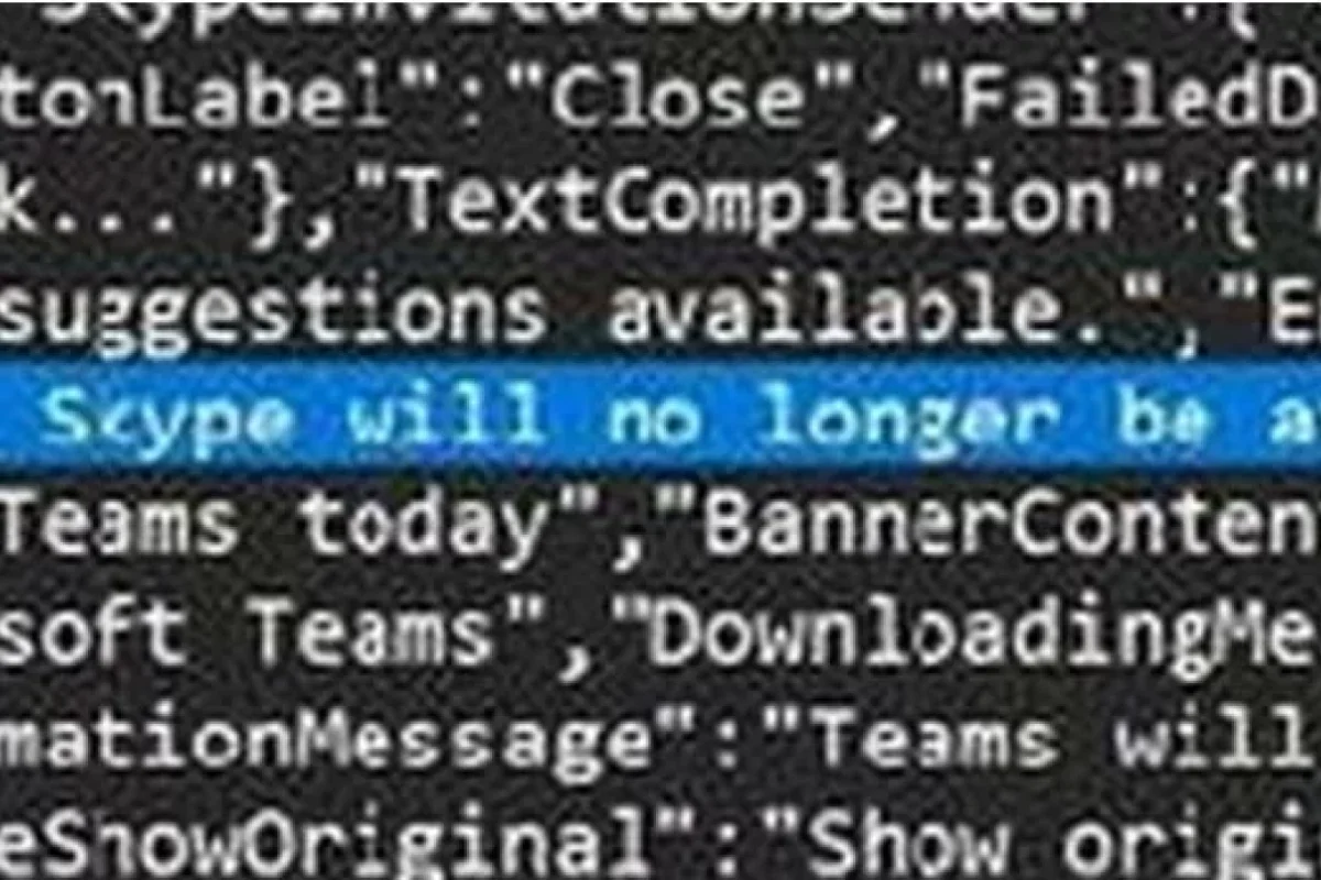 Skype bağlana bilər: - proqram kodunda xitam mesajı aşkar edildi
