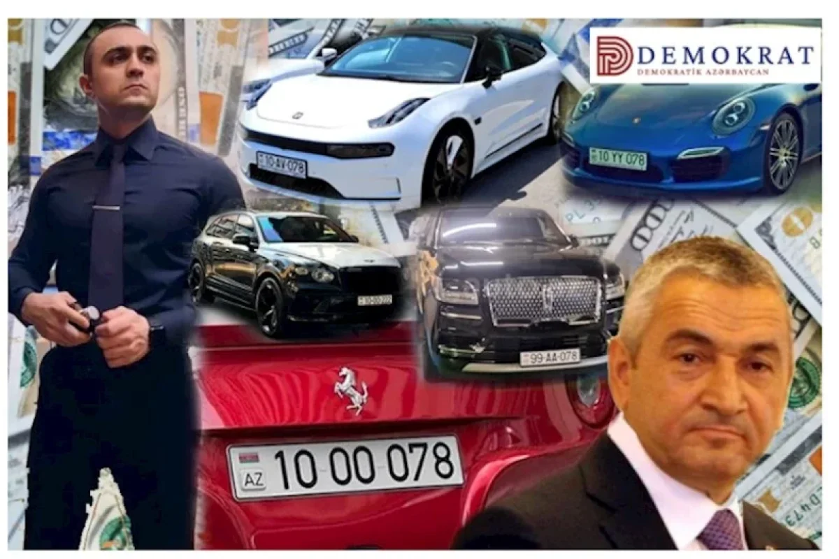 İcra başçısının oğlu lüks avtomobillərinin və - bahalı nömrələrinin olması faktını təsdiqlədi