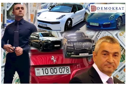 İcra başçısının oğlu lüks avtomobillərinin və - bahalı nömrələrinin olması faktını təsdiqlədi