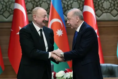 Əliyevlə Ərdoğan açılış mərasimində iştirak etdi - Foto