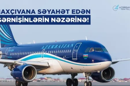 AZAL Naxçıvana gedən sərnişinlərə müraciət etdi