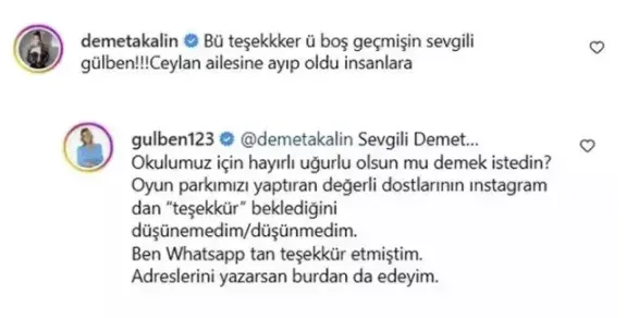 Müğənnilər arasında uşaq bağçası qalmaqalı