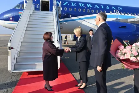Sahibə Qafarova Gürcüstana getdi