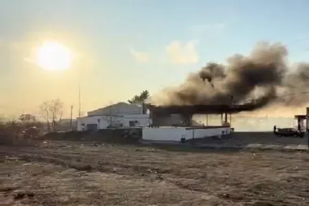 Goranboyda yanacaqdoldurma məntəqəsi yandı