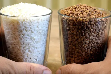 Düyü və qarabaşağı islatmadan - bişirməyin