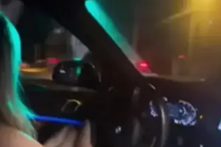 "BMW" ilə "drift" edən qız - VİDEO