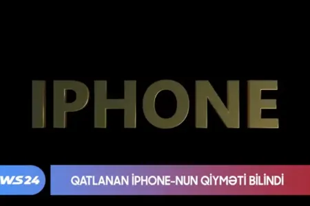 Qatlanan "iphone"nun QİYMƏTİ - VİDEO