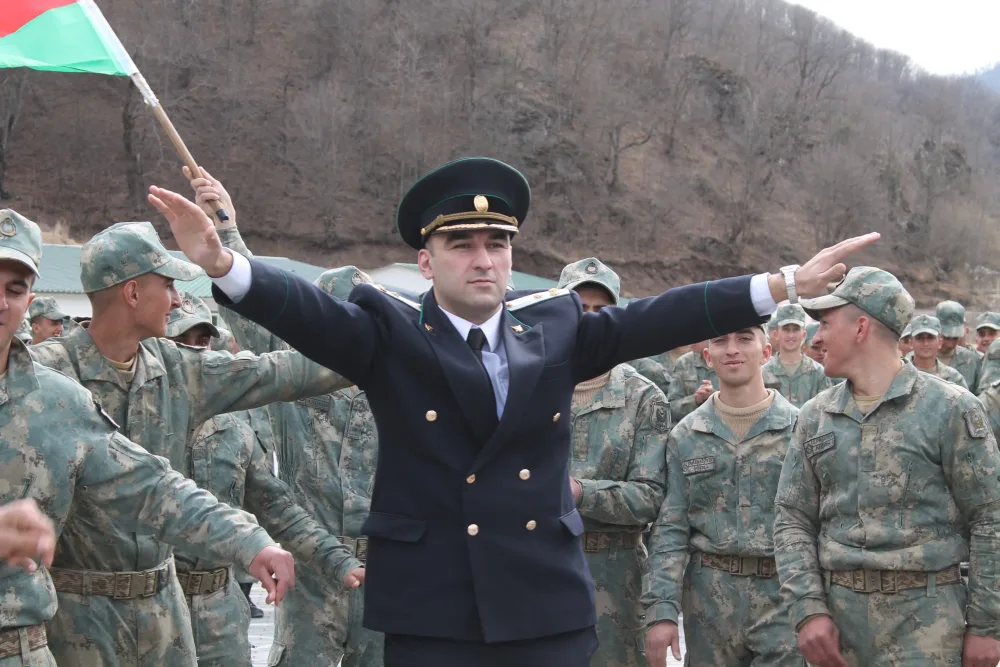 Hərbi Prokurorluq işçiləri Novruz bayramı ilə əlaqədar Müdafiə Nazirliyinin hərbi hissələrində olublar