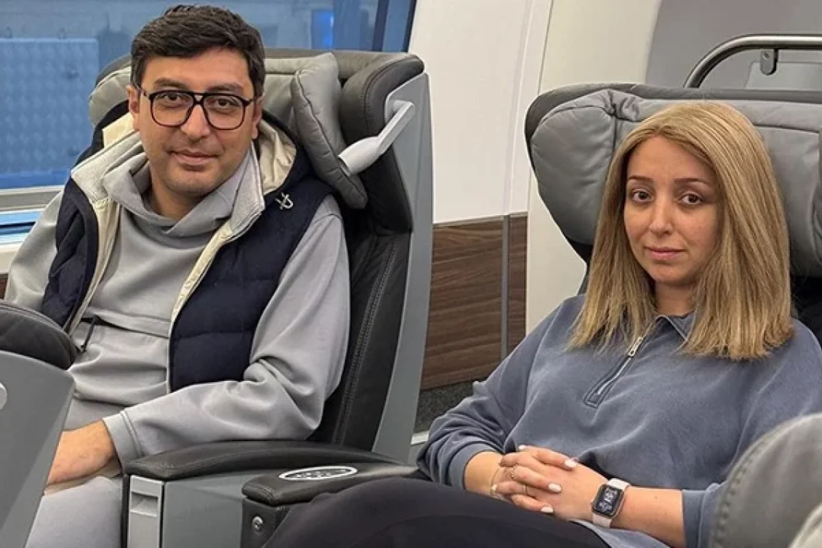 Gənclər və idman naziri xanımı ilə... - FOTO