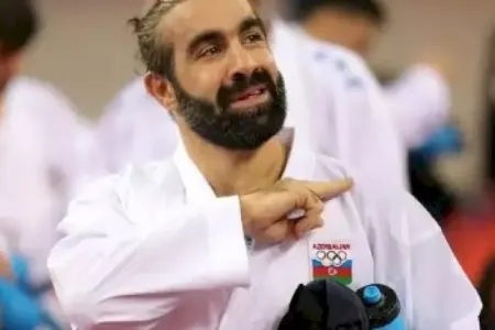 Rafael Ağayev oğlu ilə - FOTOLAR