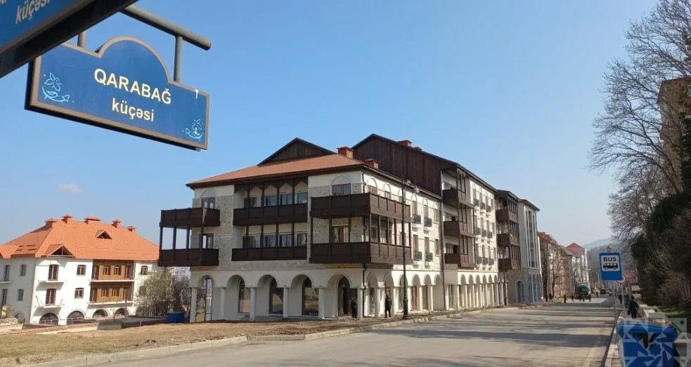 Şuşanın Qarabağ küçəsindən yeni - FOTOLAR