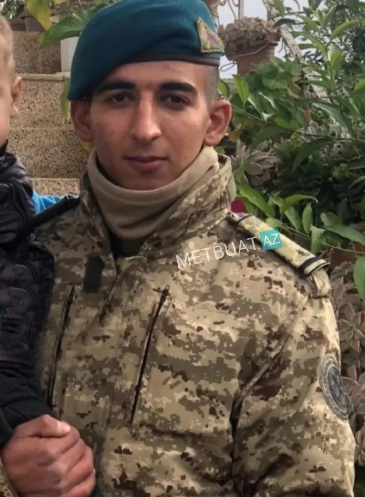 Minaya düşərək həlak olan hərbçimizin - FOTOSU