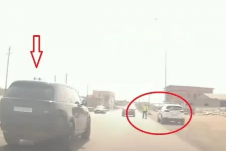 Lüks avtomobilin sürücüsü DYP-nin əmrinə tabe olmadı – - VİDEO