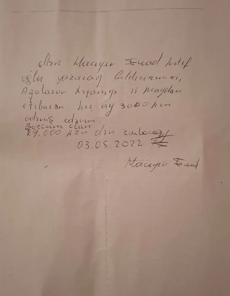 “Evimizi satdırdı, 50 min manatımızı aldı”