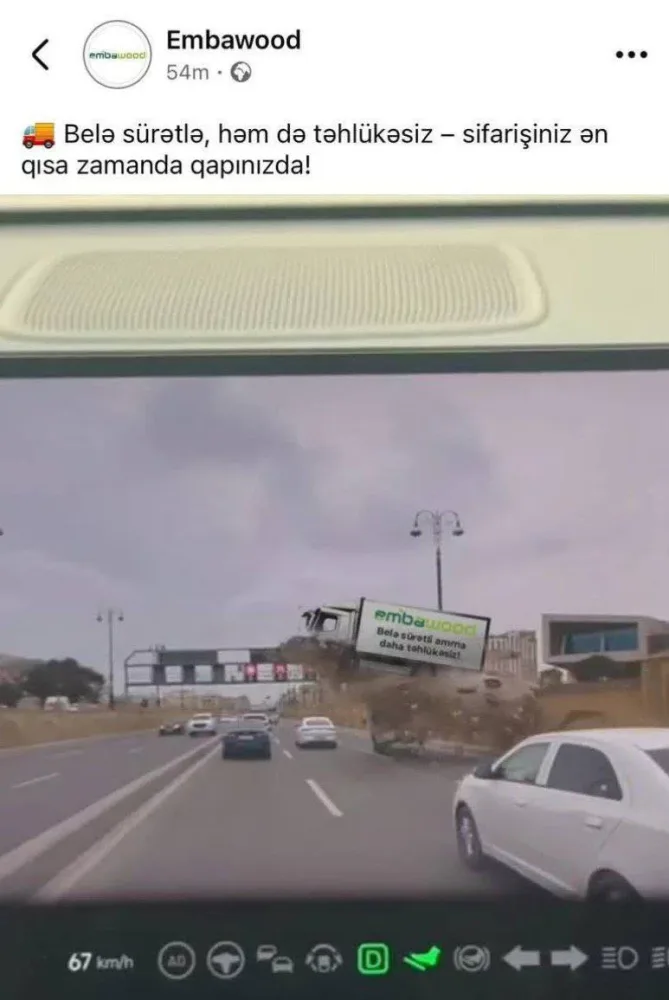 “Embawood” maşınını “uçuran“ işdən çıxarılıb? - FOTO