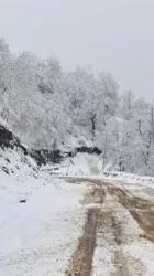 Göygölə qar yağır - FOTO